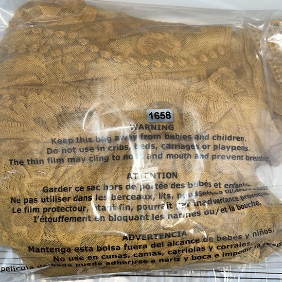 Golden Lace Kimono Cardigan Small - Picture 10 of 10